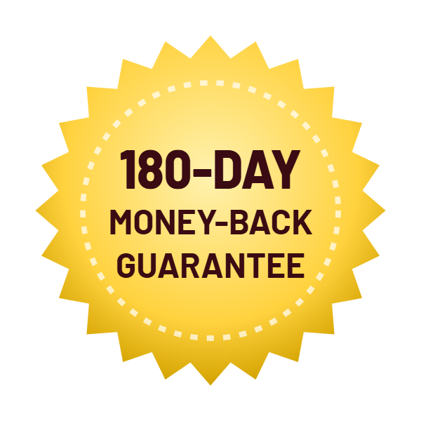 Gluco Extend 180-day money-back guarantee seal